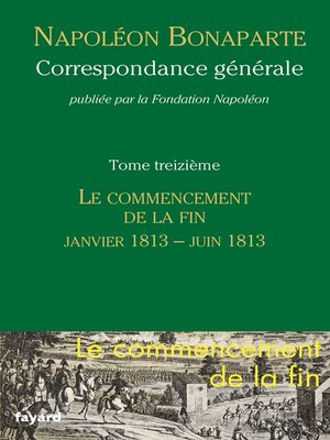 cover image of Correspondance générale--Tome 13